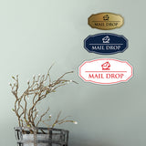 Signs ByLITA Victorian Mail Drop Durable ABS Plastic | Laser Engraved | Easy Installation | Elegant Design Wall or Door Sign