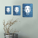 Portrait Round Plus - Fun Rude Restroom Wall or Door Sign | Fun Restroom Sign