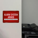 Classic Framed Plus Alarm System Armed – No Unauthorized Access Door or Wall Sign | Surveillance & Alarm Systems