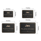 Classic Framed Pilates Studio — Wall or Door Sign | Yoga Studio - Sign