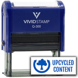 All Quality Upcycled Content Self-Inking Rubber Stamp