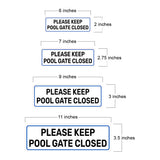 Standard Plus Please Keep Pool Gate Closed — Wall or Door Sign | Pool & Aquatic - Sign