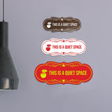 Signs ByLITA Designer This is a Quiet Space Wall or Door Sign