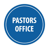 Circle Pastors Office Sign