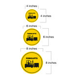 Circle Plus Forklifts Wall or Door Sign | Easy Installation | Office Warning Signage