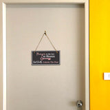Prayer Is The Key To Heaven But Faith Unlocks The Door 5x10 Hanging Plus Wall or Door Sign | Religious Home Decor