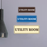 Standard Utility Room Wall or Door Sign