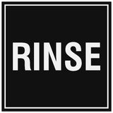 Signs ByLITA Square Rinse Sign - Easy Installation | Durable Material