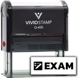 Vivid Stamp Exam Self-Inking Rubber Stamps Teachers And Schools | Motivational Stamps For Children | Re-inkable Ink Pad