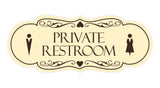 Signs ByLITA Designer Private Restroom Wall or Door Sign