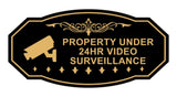 Victorian Property Under 24Hr Video Surveillance (Camera) Wall or Door Sign