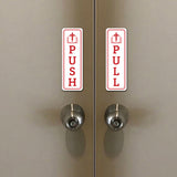 Signs ByLITA Vertical Push and Pull Door Signs (Bible and Cross) Door Sign
