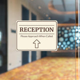 Classic Framed Plus Reception – Please Approach When Called Door or Wall Sign | Medical Facility Greeting & Reception