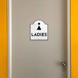 Ladies (Restroom Vector)' Headstone ? Wall/Door Restroom & Hygiene Sign