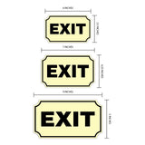 Notched Standard Exit Wall or Door Sign | Warning/Safety/Precaution