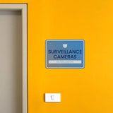 Classic Framed Plus Surveillance Cameras in Hallways Door or Wall Sign | Surveillance & Alarm Systems