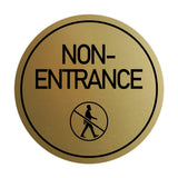 Signs ByLITA Circle Non-Entrance (Person Walking) Wall or Door Sign