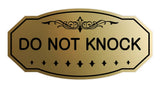 Victorian Do Not Knock Wall or Door Sign