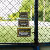 Classic Framed Plus No Trespassing: Violators Will Meet My Security System (And It Bites!) Door or Wall Sign | Home Security