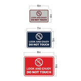 Signs ByLITA Classic Framed Look and Enjoy Do Not Touch Wall or Door Sign