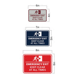Signs ByLITA Classic Framed Emergency Exit: Keep Clear at All Times Wall or Door Sign