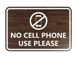 Classic Framed No Cell Phone Use Please