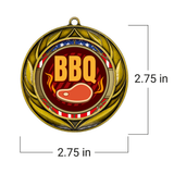 All Quality Wreath Design BBQ Medal | Competition | High Quality Metal Medal - 1st, 2nd, 3rd Place