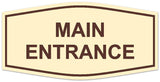 Signs ByLITA Fancy Main Entrance Sign - LEGIBLE Lettering | Durable ABS Plastic | Vibrant Colors | Powerful Foam Tape