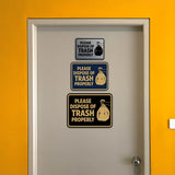 Signs ByLITA Classic Framed Please Dispose Of Trash Properly Wall or Door Sign