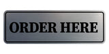 Signs ByLITA Standard Order Here Wall or Door Sign