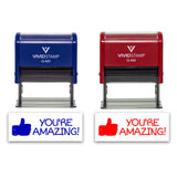 All Quality You're Amazing! Self-Inking Rubber Stamp Motivational Teacher Stamps | Homework And Grading | Classroom Supplies