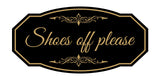Victorian Shoes Off Please Wall or Door Sign