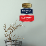 Fancy Elevator Down Arrow Wall or Door Sign