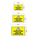 Classic Framed Plus Shoplifters Will Be Prosecuted Wall or Door Sign | Safety Warning Signage