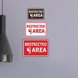 Classic Framed Restricted Area Wall or Door Sign