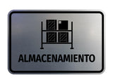 Signs ByLITA Classic Framed Almacenamiento vector Durable Sign | Easy Installation | Elegant Design Wall or Door Sign