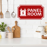 Notched Standard Panel Room Wall or Door Sign | Electrical - Commercial Safety & Facility Signs