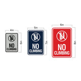 Signs ByLITA Portrait Round No Climbing Wall or Door Sign