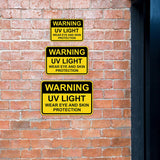 Classic Framed Plus Warning: UV Light – Wear Eye and Skin Protection Door or Wall Sign | Miscellaneous Warning Signs - Industrial & Construction
