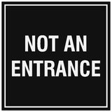 Signs ByLITA Square Not an Entrance Sign - Easy Installation | Durable Material