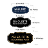 Signs ByLITA Victorian No guests Beyond This Point Business Wall or Door Sign