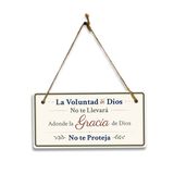 Spanish Inspirational Faith Phrases - 5 x 10" Hanging Signs