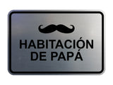 Signs ByLITA Classic Framed Habitación de papá Door or Wall Sign
