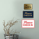 Signs ByLITA Classic Framed, Please Check In Wall or Door Sign