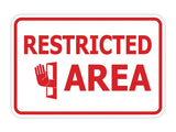 Classic Framed Restricted Area Wall or Door Sign