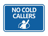 Classic Framed No Cold Callers Wall or Door Sign