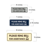 Standard Please Ring Bell for Assistance (Bell) Wall or Door Sign