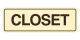 Signs ByLITA Standard Closet Wall or Door Sign | Easy Installation | Office & Home Signage
