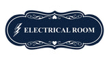 Designer Electrical Room (Lightning) Wall or Door Sign