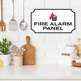 Notched Standard Fire Alarm Panel Wall or Door Sign | Fire/Emergency/Electrical/Security Safety Signs